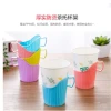 Household disposable paper cup holders, office plastic cup sleeves, hot water heat insulation thickened cup holders, cup racks, cup sleeves Specification image